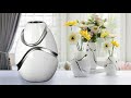 Stylist Flower Vase making || Cement flower vase - Gypsum flower vase