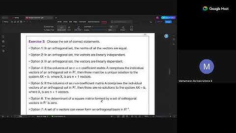 Orthogonality and Projections(Week 8)