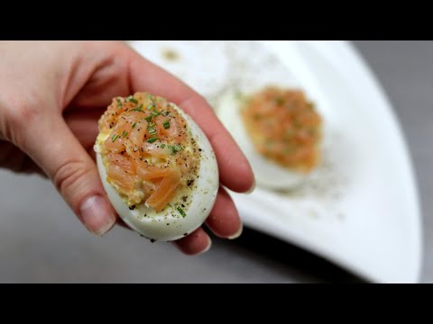 Wideo: Jak Gotować Jajka Nadziewane łososiem?