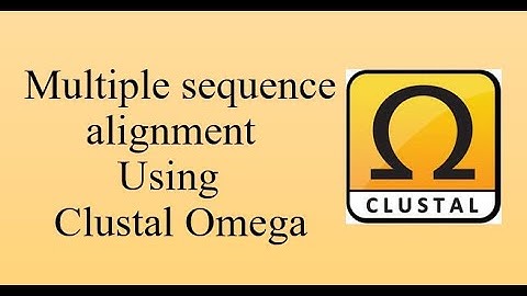 Multiple Sequence Alignment | Clustal Omega | Step By step |