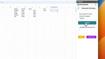 Generate Excel formulas using AI with our new add-on