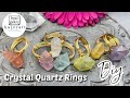 DIY Wire Wrapped Crystal Quartz Rings Video Tutorial, Jewelry Making, Beading, Bead, wire Wrapping
