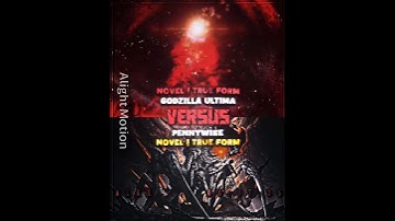 Godzilla Ultima(Avatar + True Form)  #vs Pennywise(Avatar + True Form)#godzillaultima#pennywise#fyp