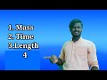 Topic: Mass and Time