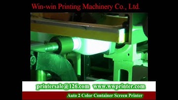 Auto 2 Color Square Container/bottle Screen Printer/screen printer bottles