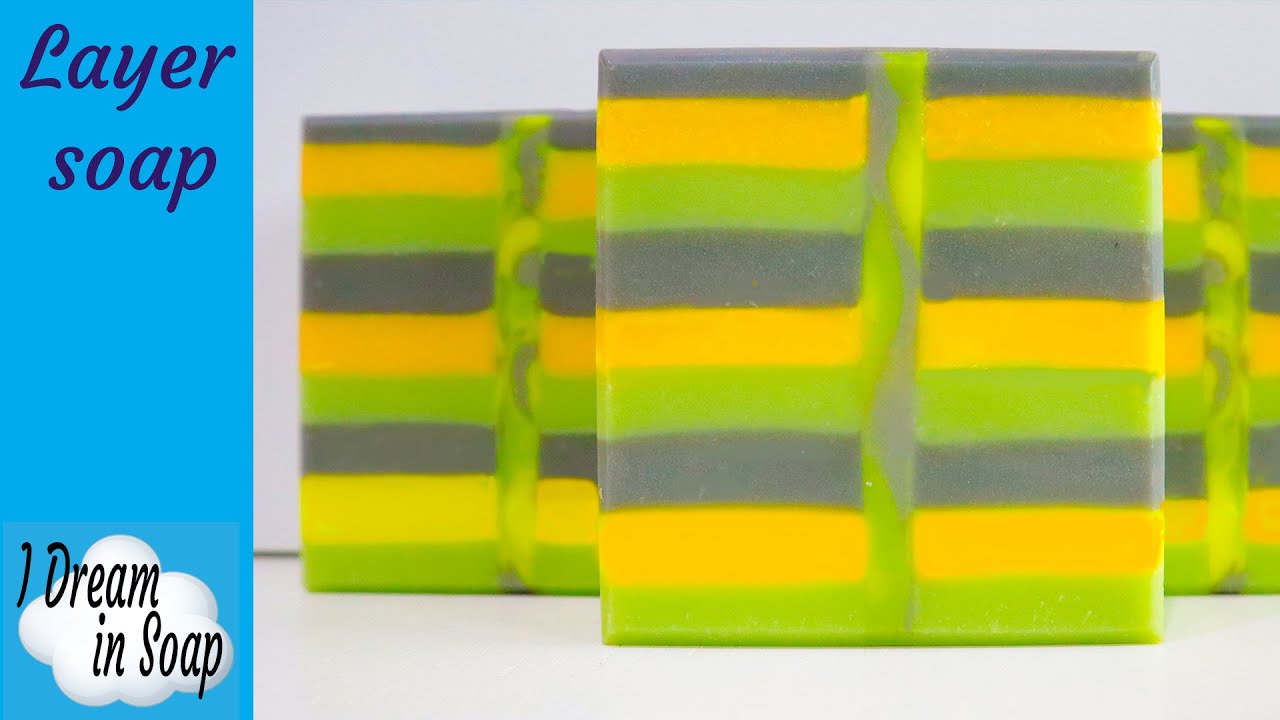 How to make a layer cold process soap. Straight line soap. Cold process