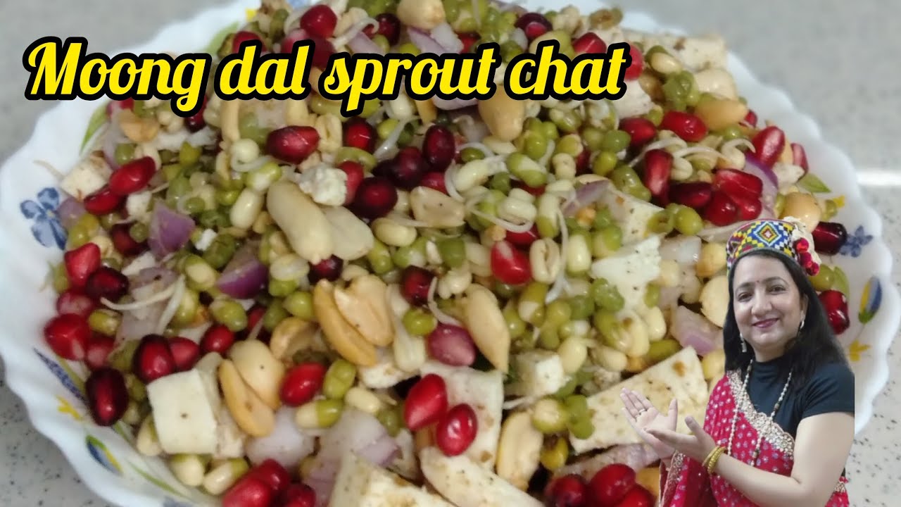 Moong dal sprouts chat