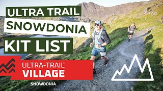 UTMB UTS Ultra Trail Snowdonia kit list  100M/100k/50k/25k