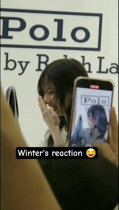 the fan didn't hesitate 😂 #winter #aespa #poloralphlauren #winteraespa #aespawinter #viral #shorts