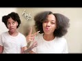 STRAIGHTENING MY NATURAL 4C HAIR FOR THE FIRST TIME! | I Trimmed off too much!! TayPancakes