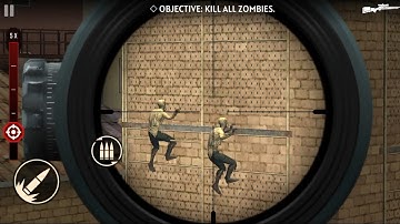 SNIPER ZOMBIE 3D - OFFLINE ZOMBIE Game Android Gameplay part - 1