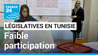 Tunisie : participation très faible aux législatives boycottées par l'opposition • FRANCE 24
