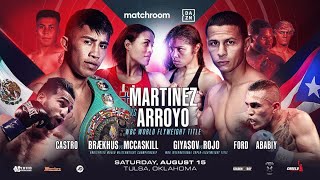 Martinez-Arroyo, Ortiz-Vargas, and Linares-Fortuna announced for DAZN