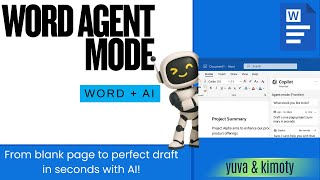 AI in Word! The Secret of Word Agent Mode 💬✨From blank page to perfect draft in seconds with AI!