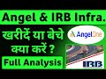     irb infra share target  angel one target and stop loss