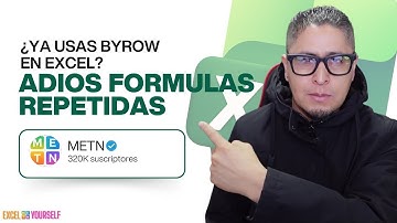 ¡Adiós a las fórmulas repetidas en cada fila con BYROW! 👋 #excel
