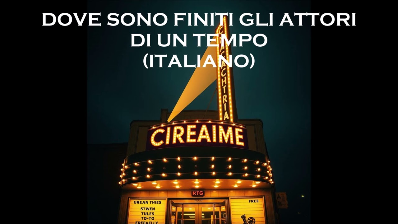 #-26-9 - Dove sono finiti gli attori di un tempo (Italiano) - Big Band mit Hardrock-Musik.