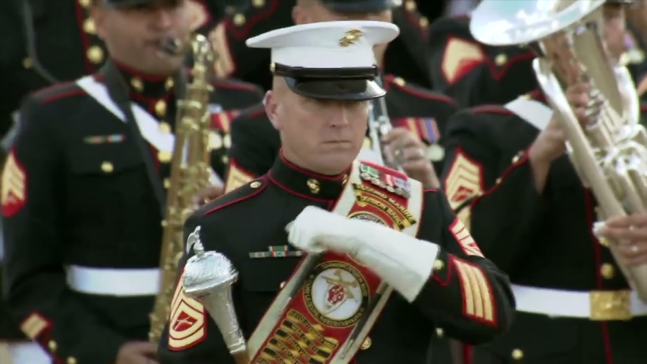 Stars and Stripes Forever | US Marine Corps Band | The Bands of HM Royal  Marines