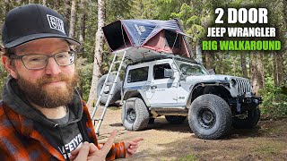 Jeep Wrangler Has Mods I've Never Seen Before  2 Door Overland Rig Walkaround