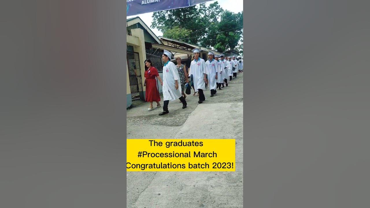The graduates processional march#feeling #happy and proud