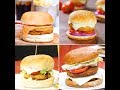 4 Ways Burger |  McAloo Tikki Burger | Cheesy Aloo Tikki Burger