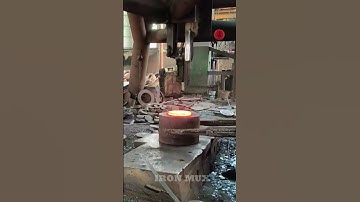 Creating Flanges Using Iron Billet #iron #flange