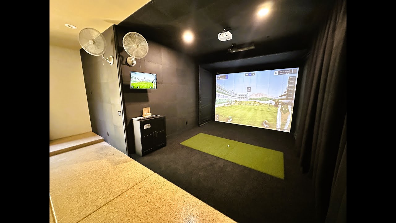 Garage Golf Simulator in Arizona - YouTube