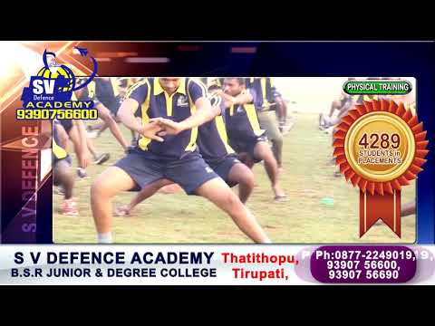 SV Defence Academy - Admissions Open