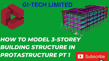 #how  to model 3 storey building in protastructure part 1