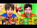 EATING the World&#39;s SPICIEST vs SOUREST foods!!! GAG!