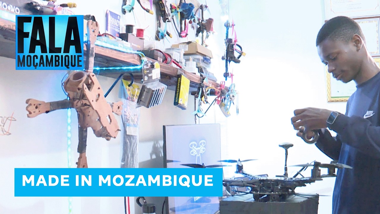 Inventor moçambicano de 19 anos desenvolve drone de entregas de produtos em cerca de 200km d alcance