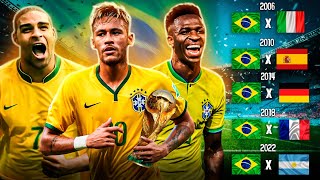 🚨COLOQUEI O BRASIL NAS ÚLTIMAS 5 FINAIS DE COPA DO MUNDO E TENTEI GANHAR TODAS (AGORA VAI)