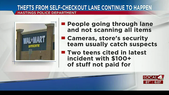 Walmart thefts from self-checkout lanes