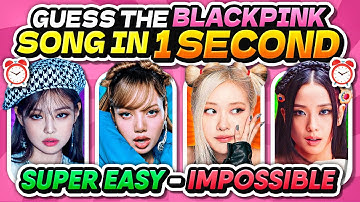 GUESS 50 BLACKPINK SONGS IN 1 SECOND: Are You a Real BLINK? 🩷🖤 Kpop Game 2025