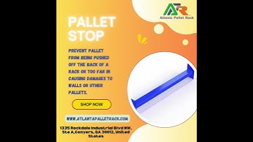 Keep Your Warehouse Safe with Pallet Stops! #WarehouseSafety, #PalletStop, #AtlantaPalletRack