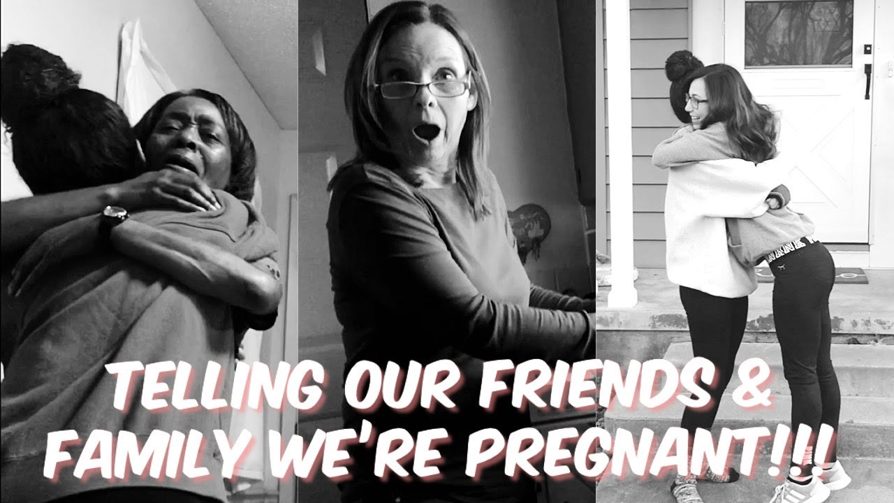 TELLING FRIENDS + FAMILY WE'RE PREGNANT