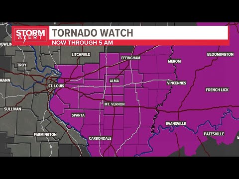 Storm Alert: Tornado watch issued for several Illinois counties ...