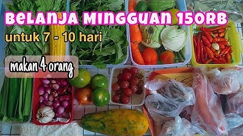 FOOD PREP BELANJA MINGGUAN HEMAT | 150rb sudah dapat 3 protein hewani & buah #foodpreparation