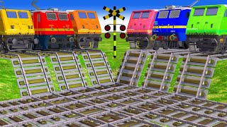 踏切アニメ  あぶない電車 TRAIN 🚦 Fumikiri 3D Railroad Crossing Animation # train #3