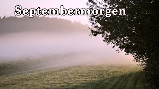 Morgens im September - ein erstes Waidmannsheil