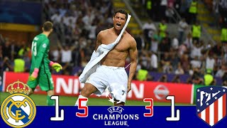 The Greatest Finals that went to penalty in football History:  Real Madrid vs ATM 2016(1-1)  PEN 5-3