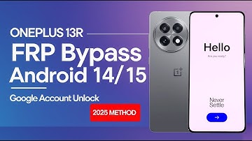 OnePlus 13R FRP Bypass | Google Account Unlock Without PC (Android 14/15 - 2025)