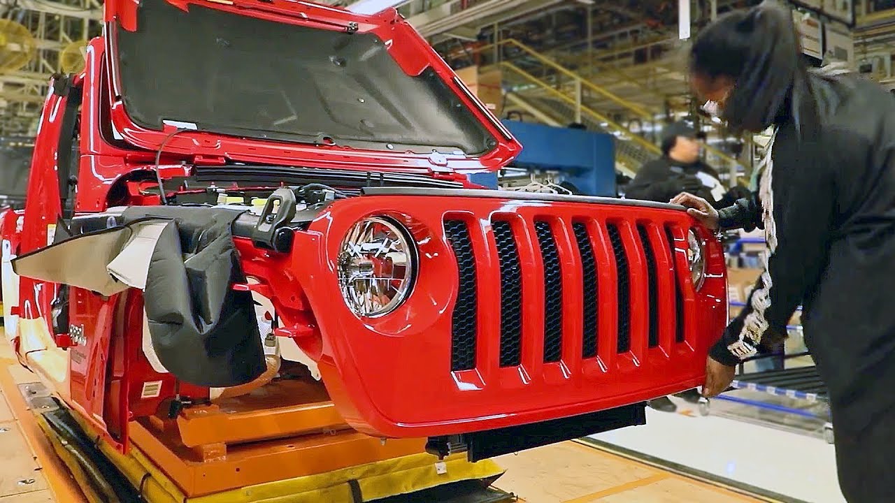 Jeep Wrangler JL (2019-2021) Production Line – American Car Factory -  YouTube
