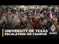 Standoff at university of texas as troopers move to clear propalestine protesters