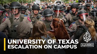 Standoff at University of Texas as troopers move to clear pro-Palestine protesters