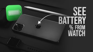 How to See Phone Battery Battery on Apple Watch (tutorial)