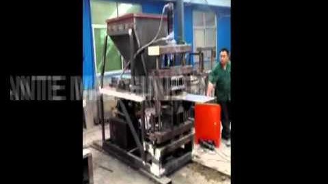WT2 10 interlocking brick machine video