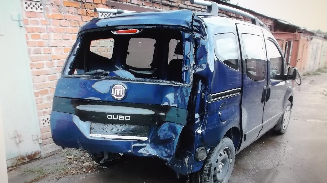FIAT QUBO . Кузовной ремонт . Рихтовка . Часть 1 .