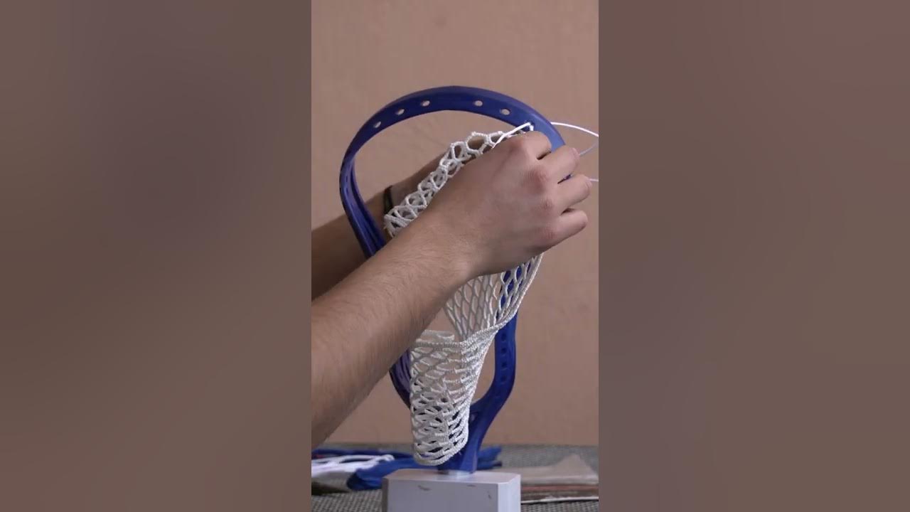 How to string the topstring of a lacrosse head with The String Shark