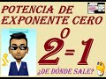 💥PROPIEDADES DE LA POTENCIACIÓN #04💥 POTENCIA DE EXPONENTE CERO